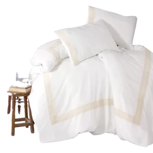 Double Bedding Set Lace White