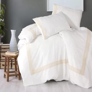 Double Bedding Set Lace White