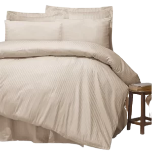 Satin Full Cotton Double Bedding Set Striped