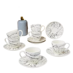 Porcelain Coffee Cup Set 12pcs