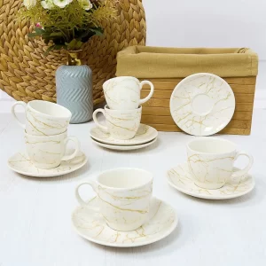 Porcelain Coffee Cup Set 12pcs