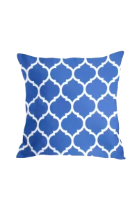 Printed Throw Pillow Cover with Suede Texture