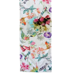 Full Cotton Satin Tablecloth Runner Digital Printed 272x42