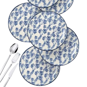 Porcelain Cake Serving Plate Set 6pcs 26cm