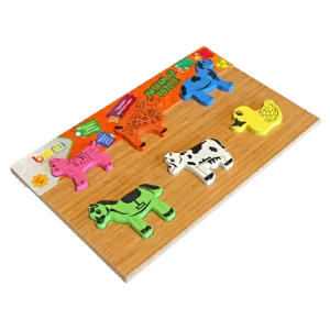 Natural Wooden Animals Puzzle