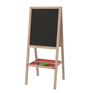 Natural Wood Double Sided Blackboard