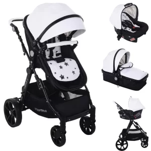 Mamma Badger Exclusive Leather Concept Travel-Baby Carriage