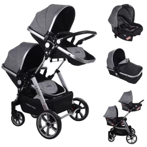 Mamma Duo Travel System Twin Babies Carriage