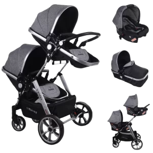 Mamma Duo Travel System Twin Babies Carriage