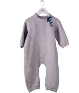 Full Cotton 4-Ply Muslin Pocket Detailed Rompers