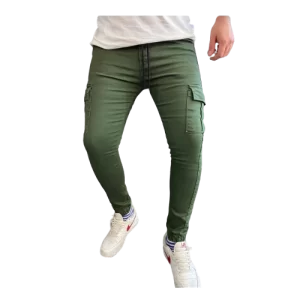 Cargo Pocket Slim Fit Elastic Pant Men