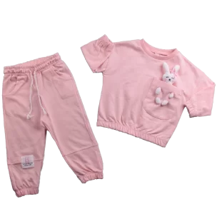 Rabbit Pocket Detailed Girl Double Team