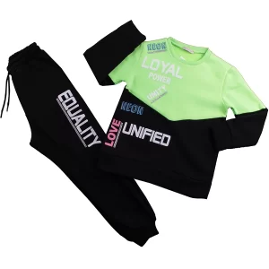 Via 2 Pieces Printed Team For Girl