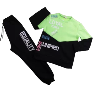 Via 2 Pieces Printed Team For Girl