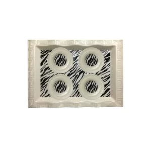 Melamine Dalgal Tray and 4 Piece Dalgal Tea Plate