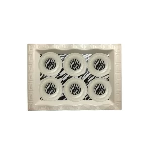 Big Dalgal Tray and 6 Piece Dalgal Tea Plate