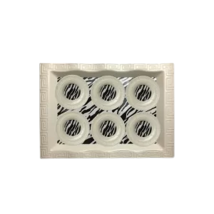 Big Dalgal Tray and 6 Piece Dalgal Tea Plate