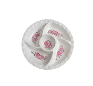 Melamine 5 Section Plate