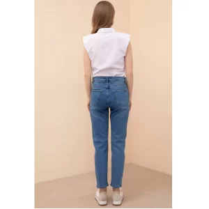 Printed Boyfriend Pants